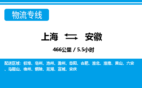 上海到安徽物流专线-上海至安徽物流公司-上海到安徽货运专线