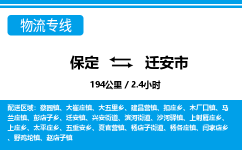 保定至迁安市货运专线：零担运输专线「实时监控」