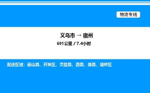 义乌市到宿州物流专线-汽车零部件运输专线「费用多少」